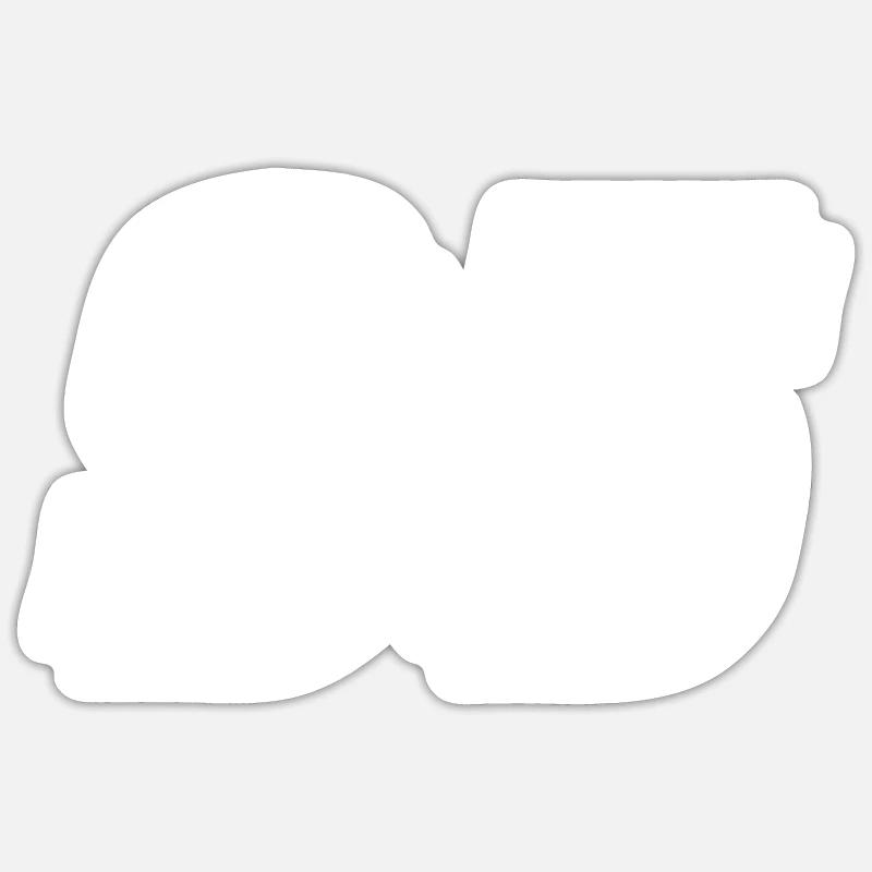 Symbole numérique 95 - Sticker taille S (10 x 10 cm) - blanc mat
