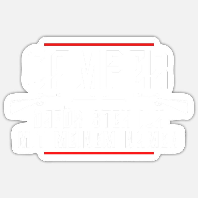 CAMPER - Sticker Größe S (10 x 10 cm) - Mattweiß