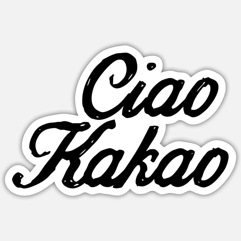 Ciao Cocoa - Sticker size S (10 x 10 cm) - white matte