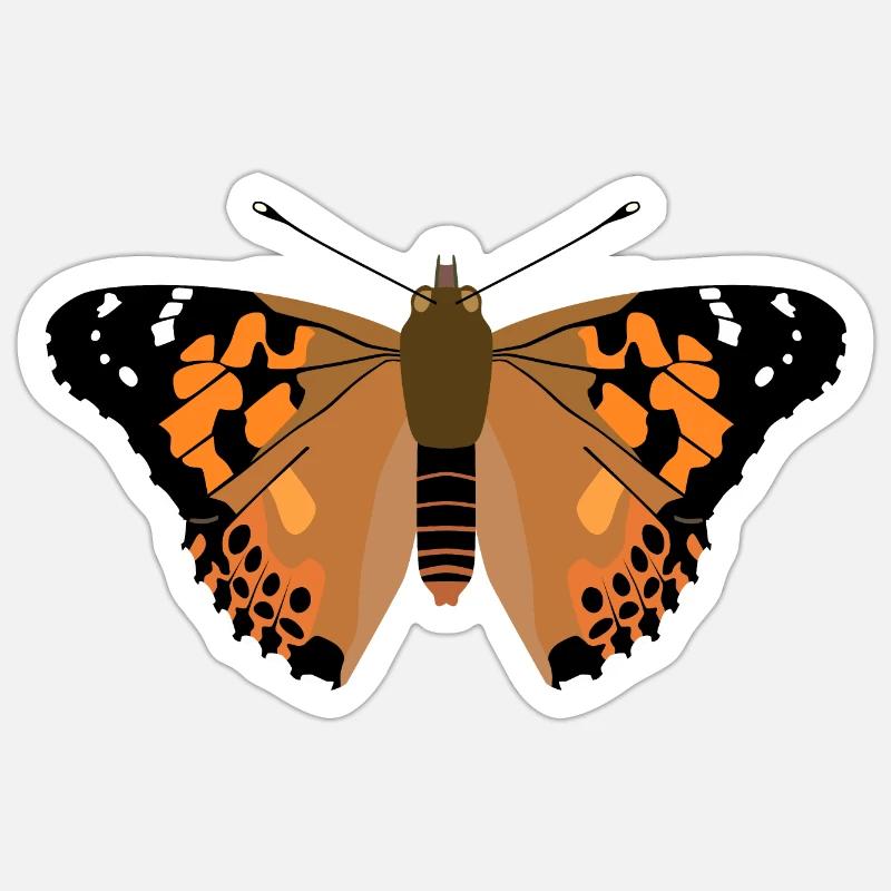 Butterfly - Sticker size S (10 x 10 cm) - white matte