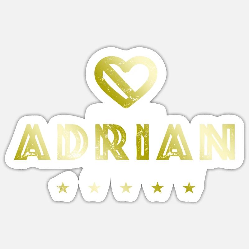 Adrian Herz - Sticker taille S (10 x 10 cm) - blanc mat