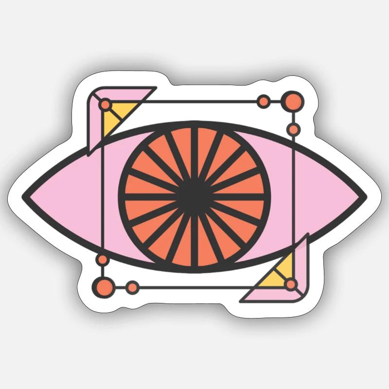 evil eye Sticker size S (10 x 10 cm)