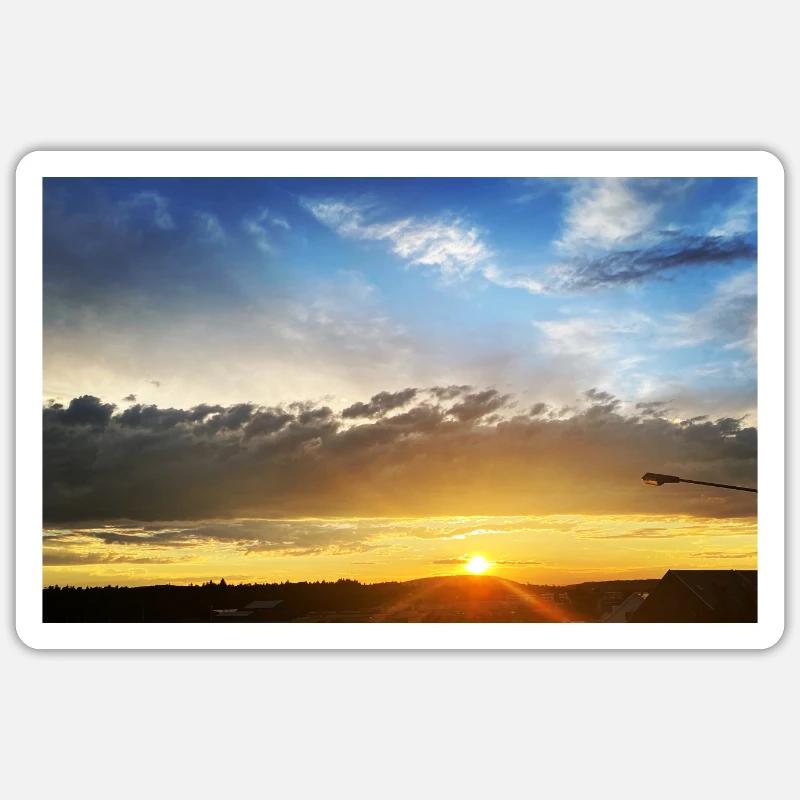 Sunset Sticker Größe S (10 x 10 cm)