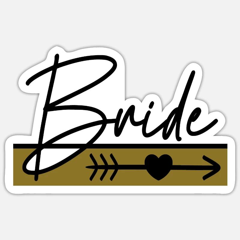 Bride Security The Bride - Sticker size S (10 x 10 cm) - white matte