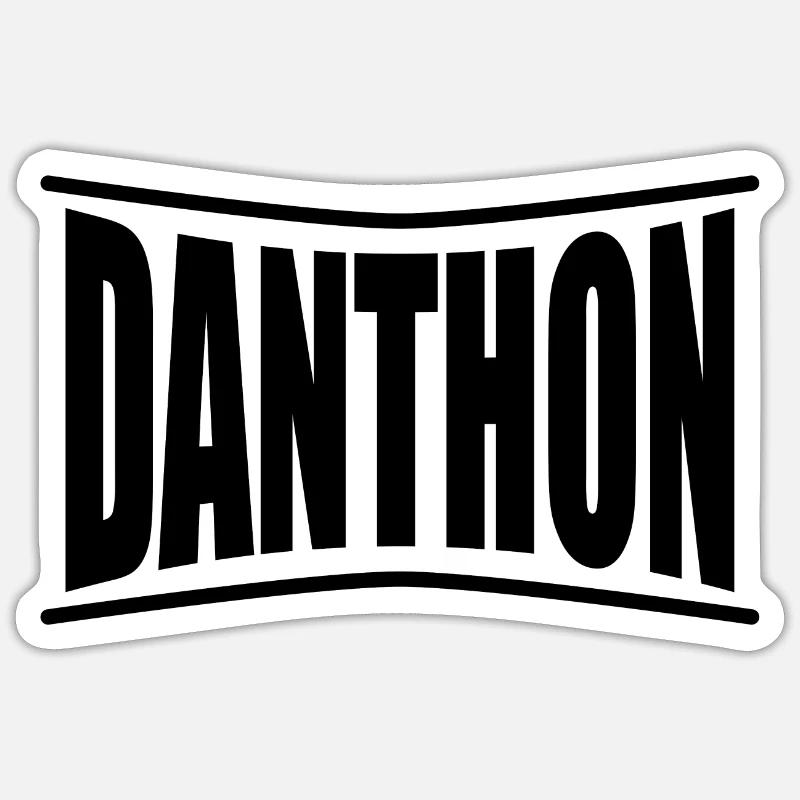 Danthon T-Shirt Geschenkidee - Sticker Größe S (10 x 10 cm) - Mattweiß