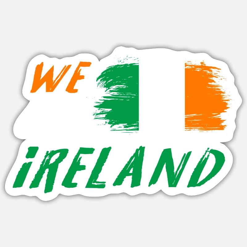 Nous sommes la conception des drapeaux d'Irlande Sticker taille S (10 x 10 cm)
