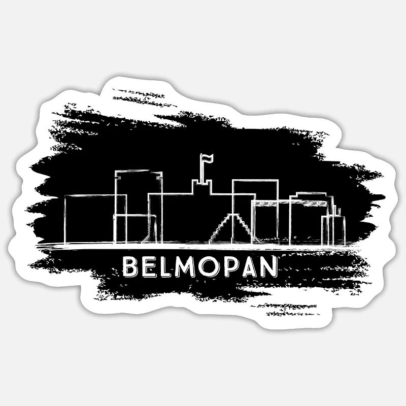 Belmopan - Sticker size S (10 x 10 cm) - white matte