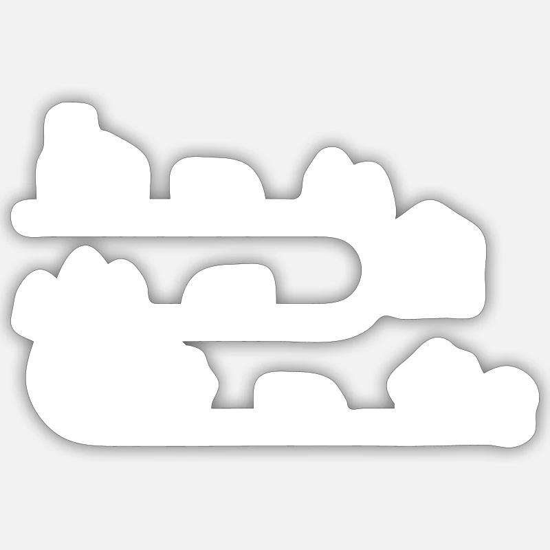 Logistik - Sticker Größe S (10 x 10 cm) - Mattweiß