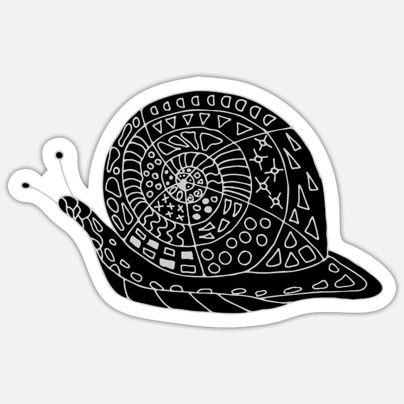 Escargot Sticker taille S (10 x 10 cm)