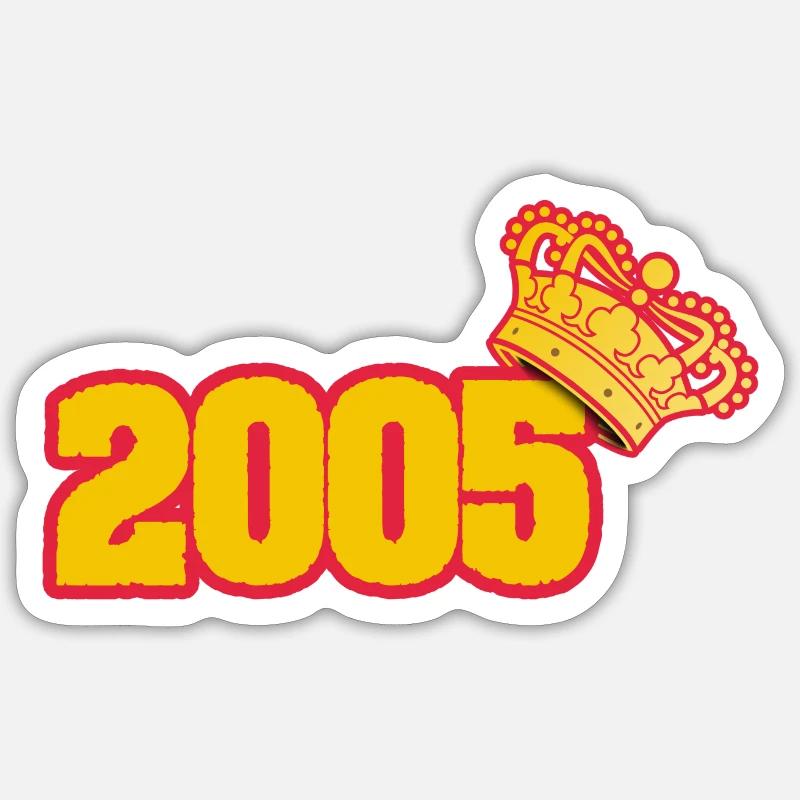 2005 - Sticker taille S (10 x 10 cm) - blanc mat