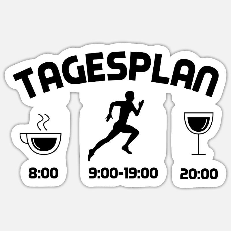 Tagsplan - (2) Sticker Größe S (10 x 10 cm)