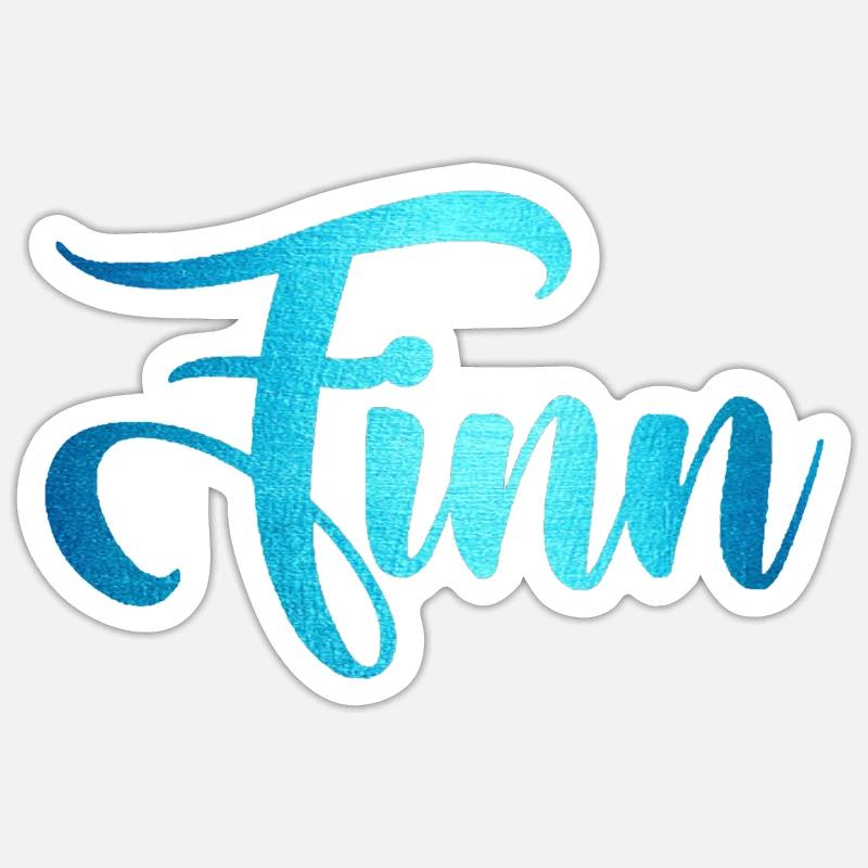 Finn Sticker Größe S (10 x 10 cm)