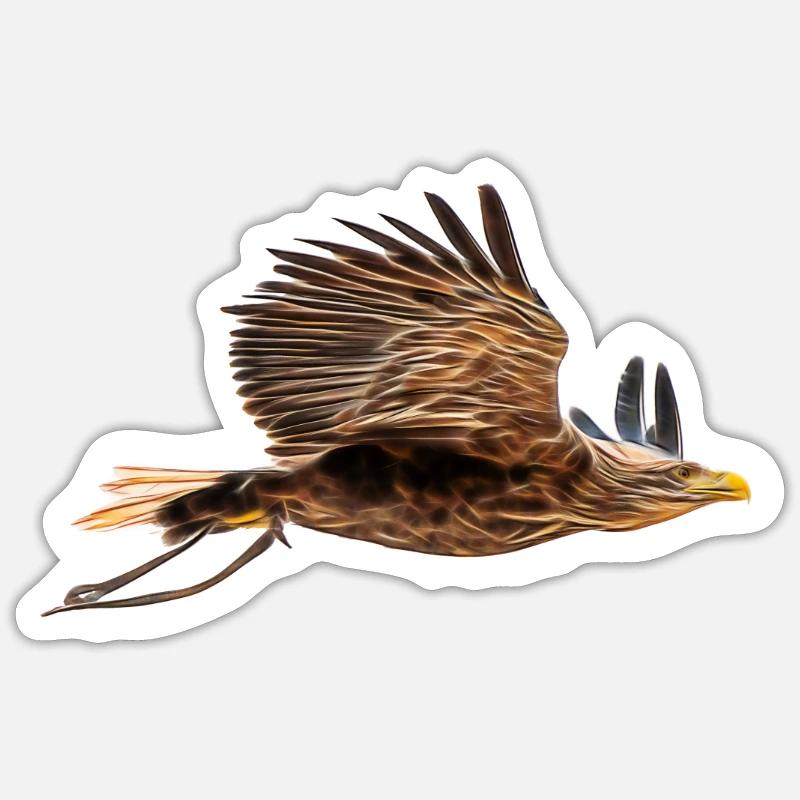 fractalius eagle 2 Sticker taille S (10 x 10 cm)