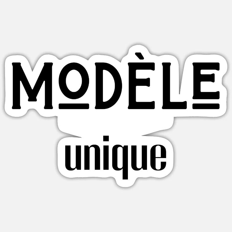 modèle unique - Sticker taille S (10 x 10 cm) - blanc mat