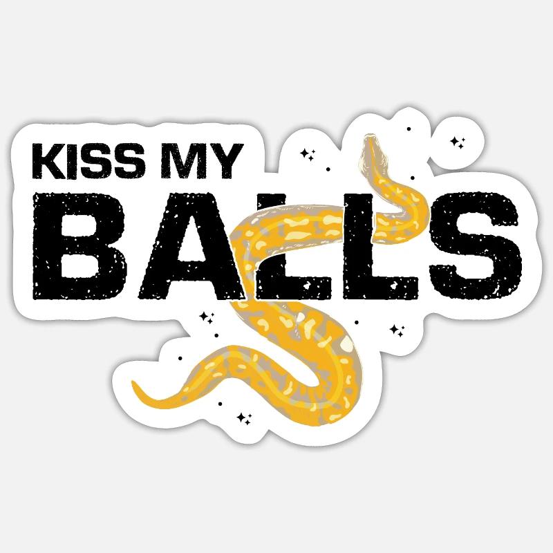 King python design pour les amateurs de serpents Sticker taille S (10 x 10 cm)