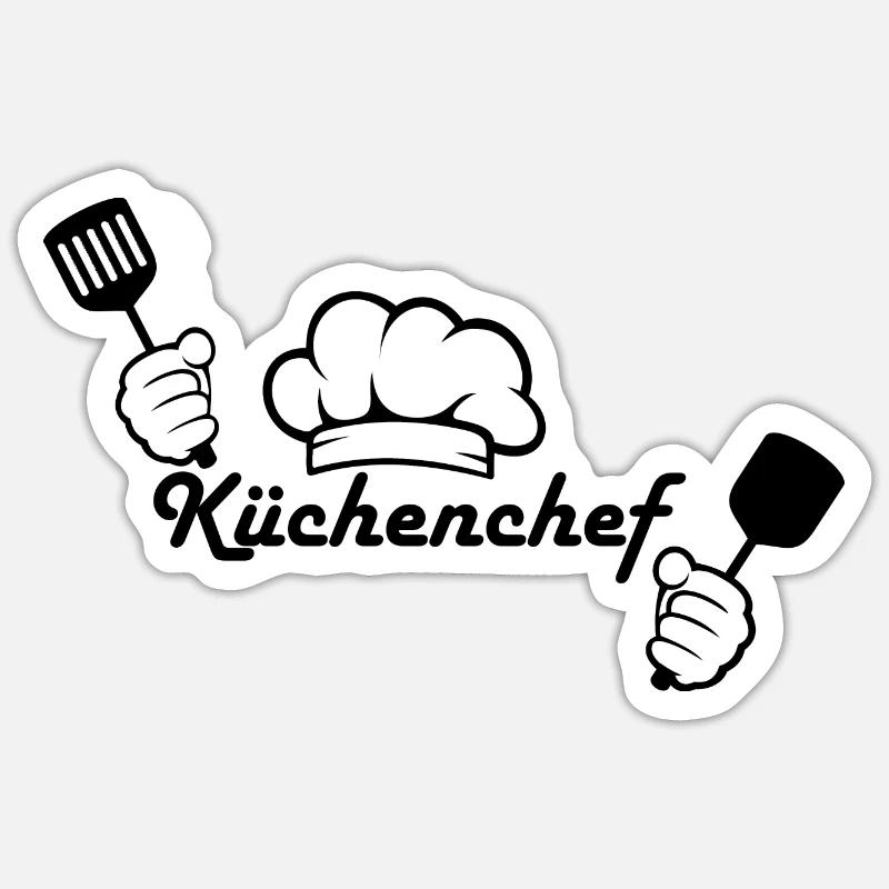 Küchenchef Sticker Größe S (10 x 10 cm)