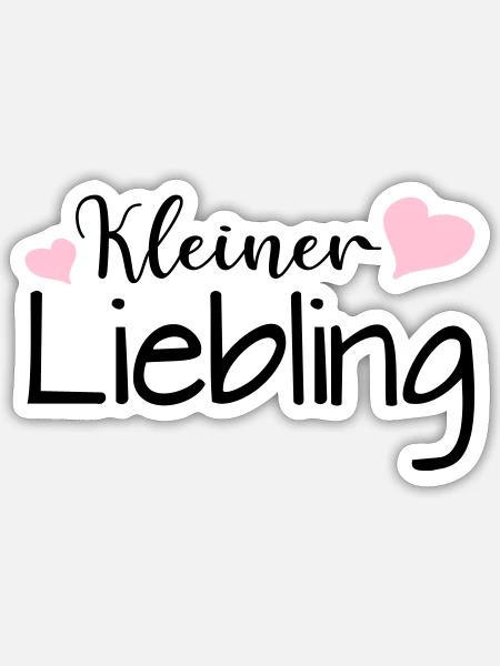 Kleiner Liebling - Sticker Größe S (10 x 10 cm) - Mattweiß