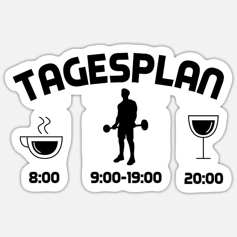 Tagsplan 1 - (2) Sticker Größe S (10 x 10 cm)