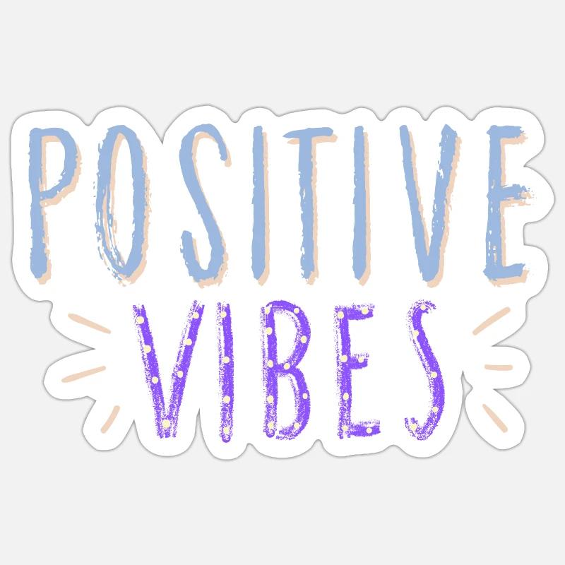 ondes positives Sticker taille S (10 x 10 cm)