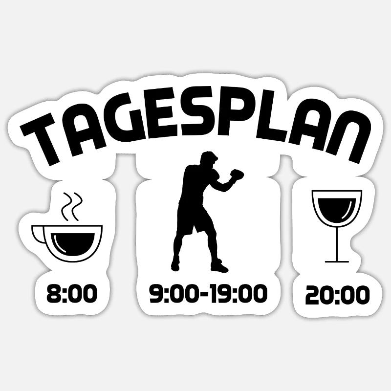 Tagsplan - (2) Sticker Größe S (10 x 10 cm)
