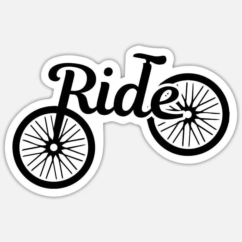 Faites du vélo Sticker taille S (10 x 10 cm)