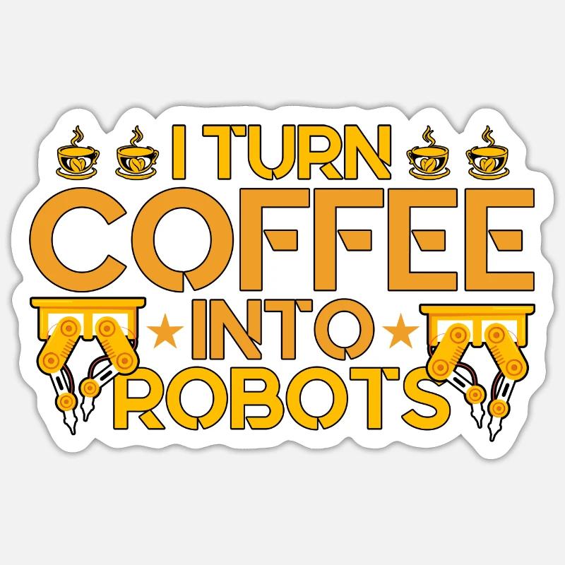 Ingenieur Lehrer Robotik Technik Geschenk Sticker Größe S (10 x 10 cm)