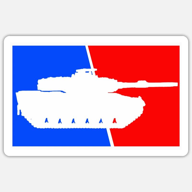 German Leopard 2 Panzer - Sticker Größe S (10 x 10 cm) - Mattweiß