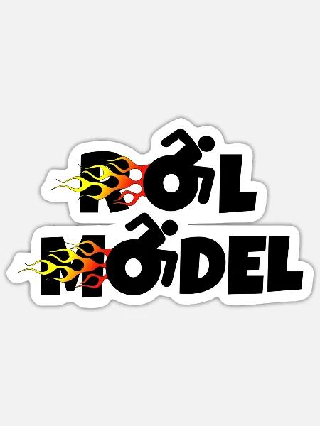 Jeder Rollstuhlfahrer ist ein Vorbild * - Sticker Größe S (10 x 10 cm) - Mattweiß