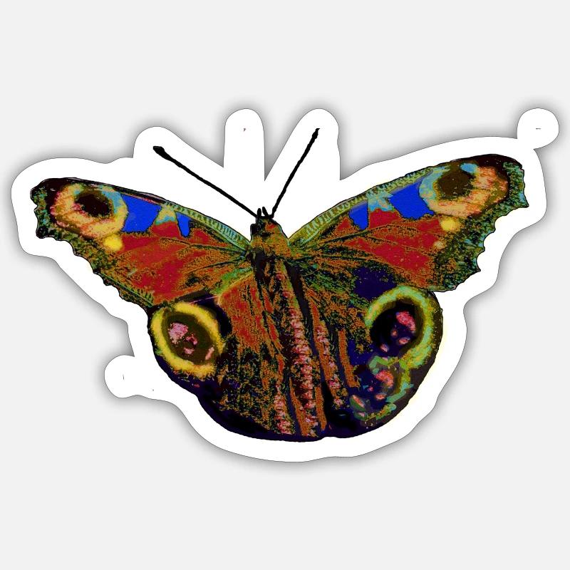 Papillon 2 Sticker taille S (10 x 10 cm)