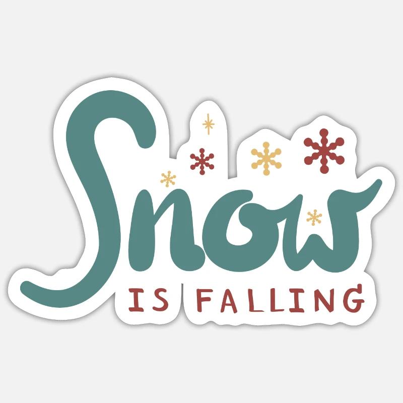 Flocons Sticker taille S (10 x 10 cm)