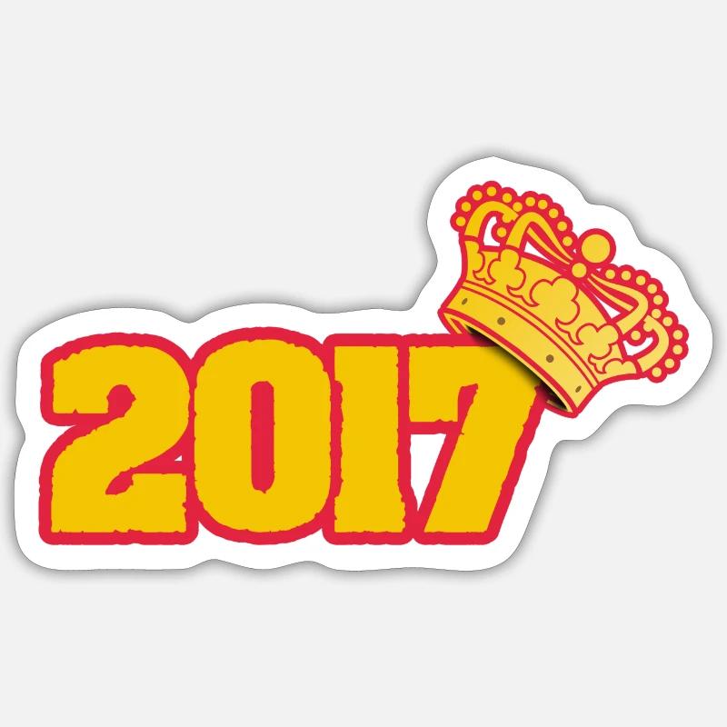 2017 - Sticker taille S (10 x 10 cm) - blanc mat