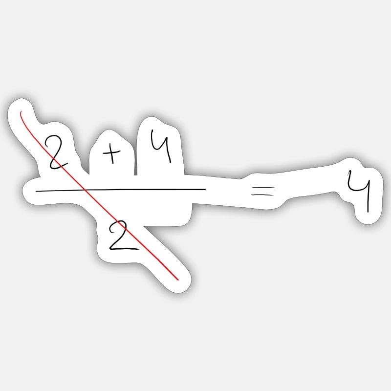 Nononono - Sticker taille S (10 x 10 cm) - blanc mat