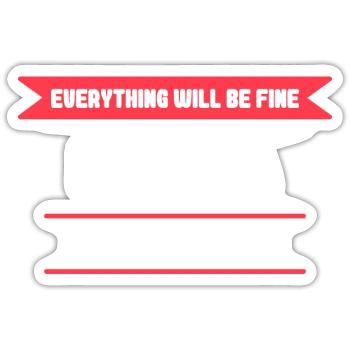 Donna Name Spruch für stolze Donnas - Sticker Größe S (10 x 10 cm) - Mattweiß - Vorne