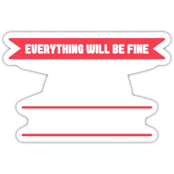 Anna Name Spruch für stolze Annas - Sticker Größe S (10 x 10 cm) - Mattweiß - Vorne