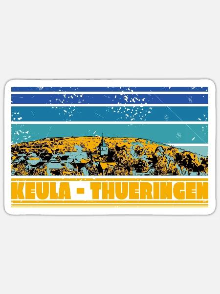 Südharz Merch - Keula I - Sticker Größe S (10 x 10 cm) - Mattweiß