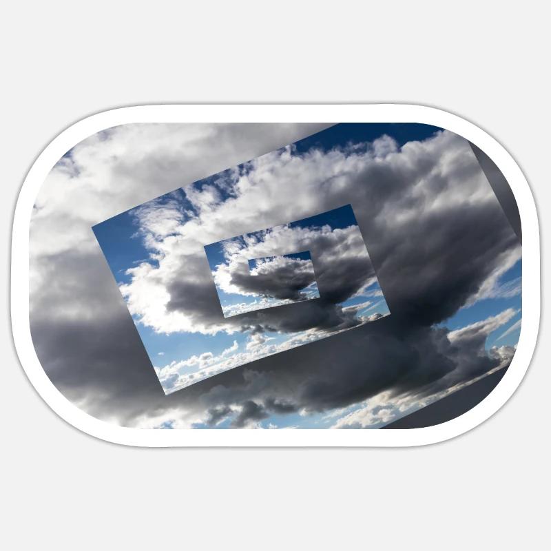 Cloud7 - Sticker size S (10 x 10 cm) - white matte