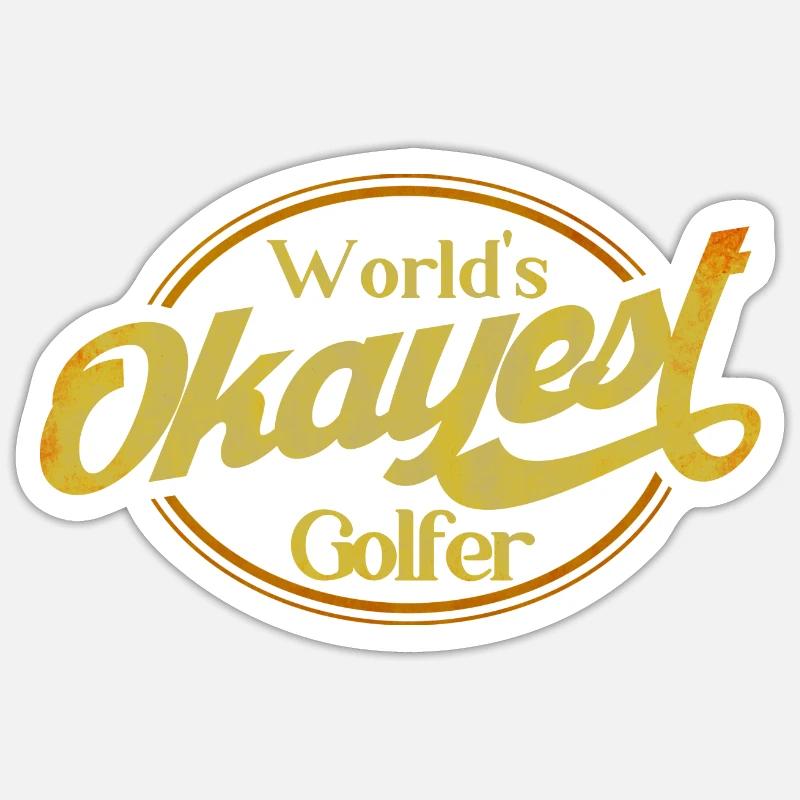 Golf Course Golfing Golf Gift - Sticker size S (10 x 10 cm) - white matte