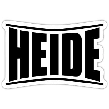 T-Shirt Heide T-Shirt Geschenkidee - Sticker Größe S (10 x 10 cm) - Mattweiß - Vorne