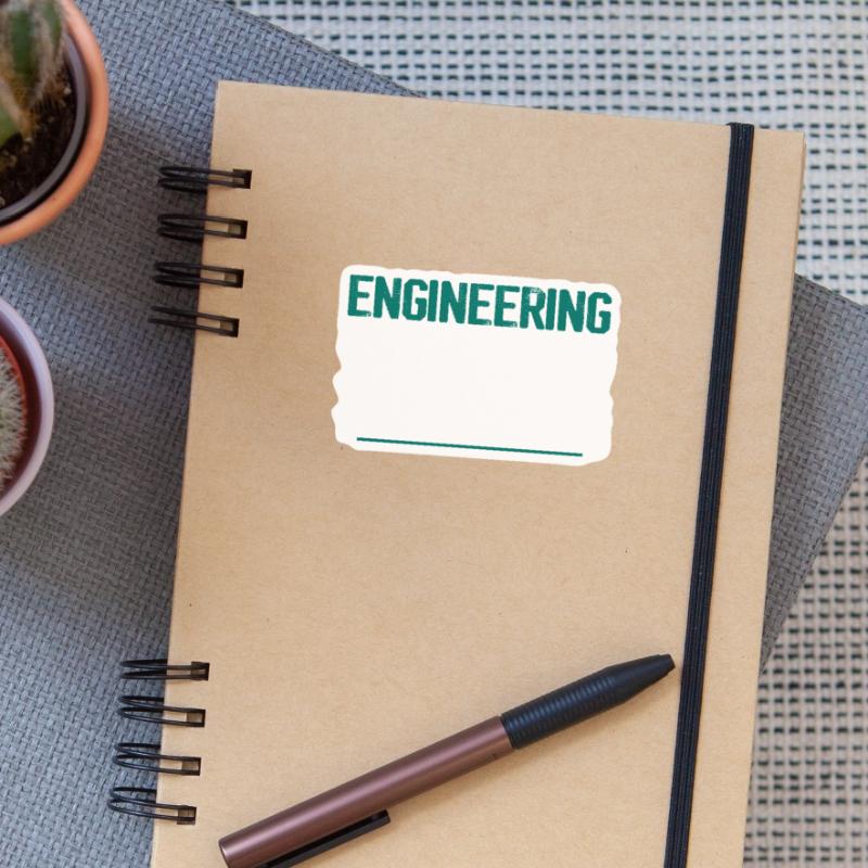 Engineering, Solving Problems You Didn't Know Sticker size S (10 x 10 cm)