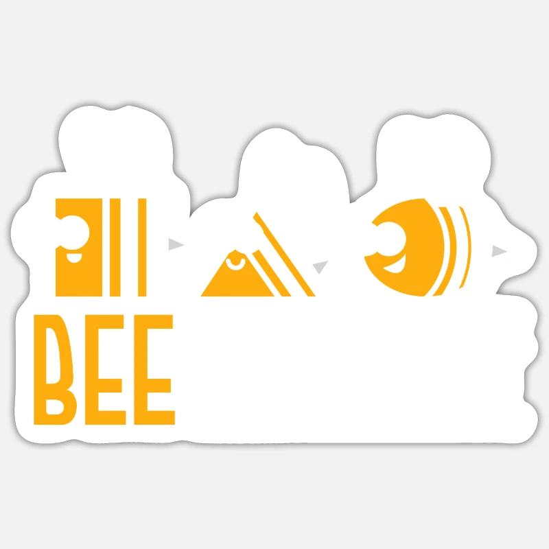 Bee Different Sticker Größe S (10 x 10 cm)