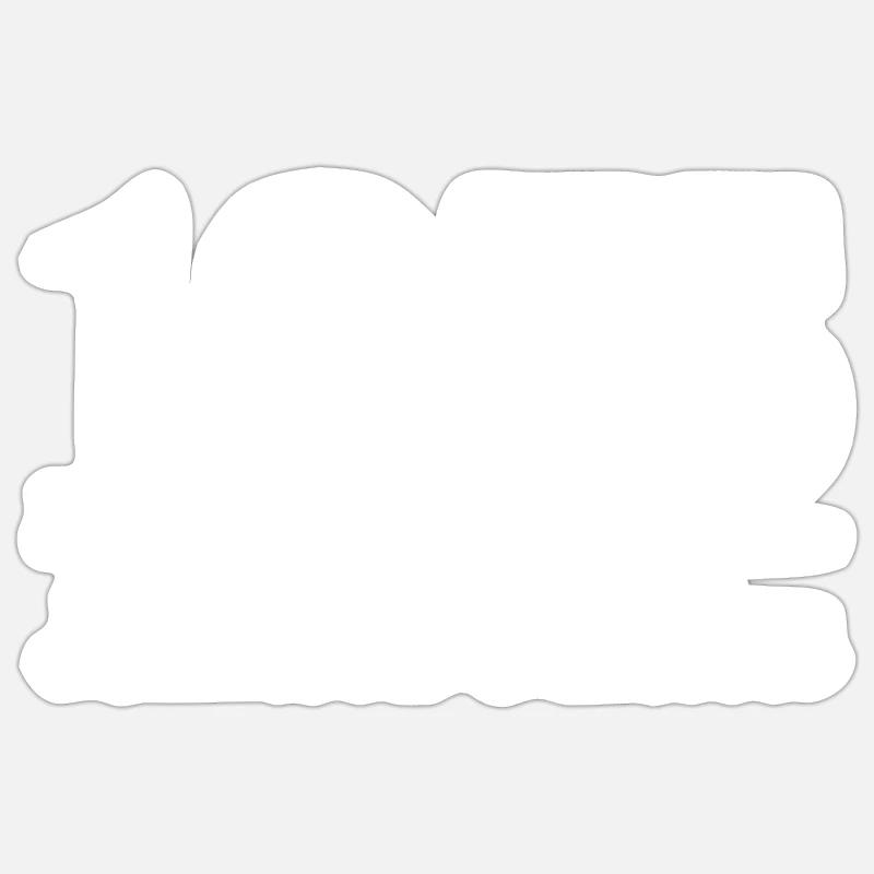 1975 Édition limitée - Sticker taille S (10 x 10 cm) - blanc mat