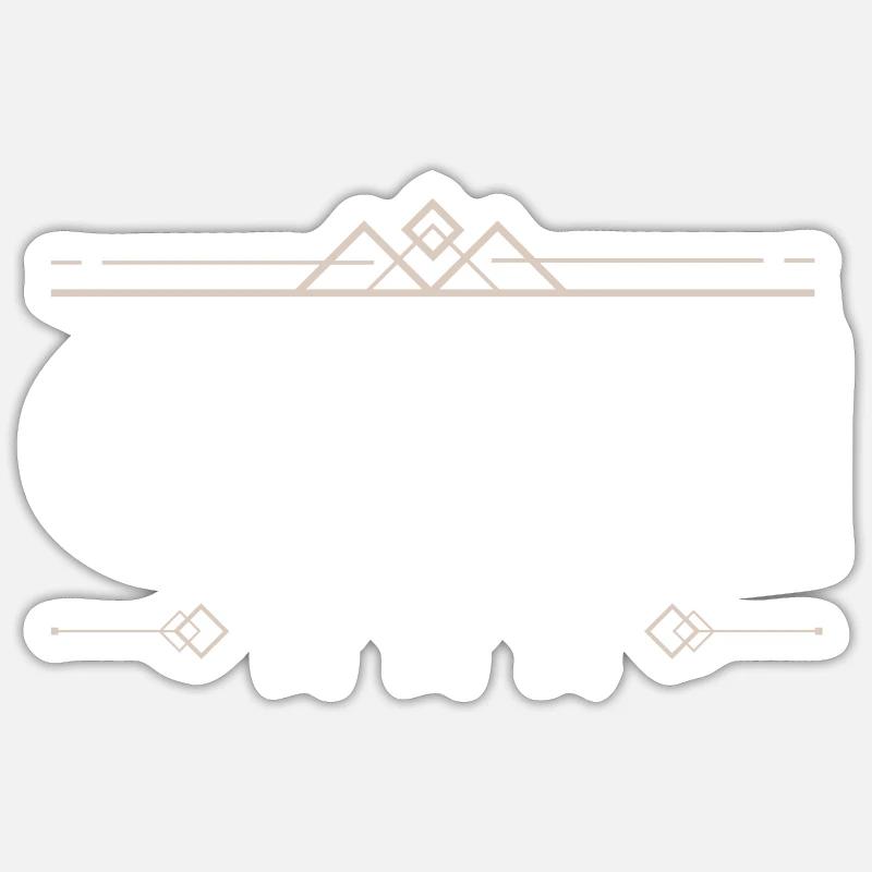 Coach Trainer - Sticker Größe S (10 x 10 cm) - Mattweiß