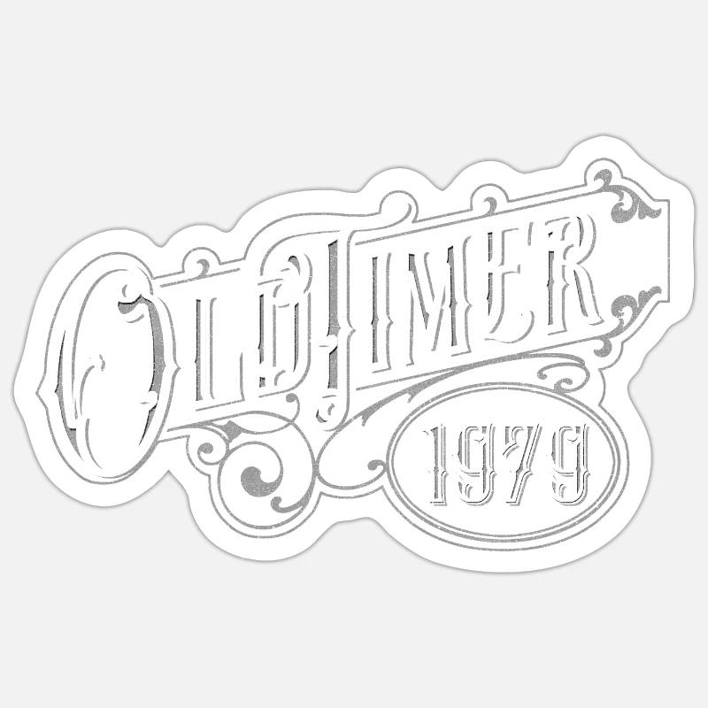 Oldtimer - Sticker Größe S (10 x 10 cm) - Mattweiß
