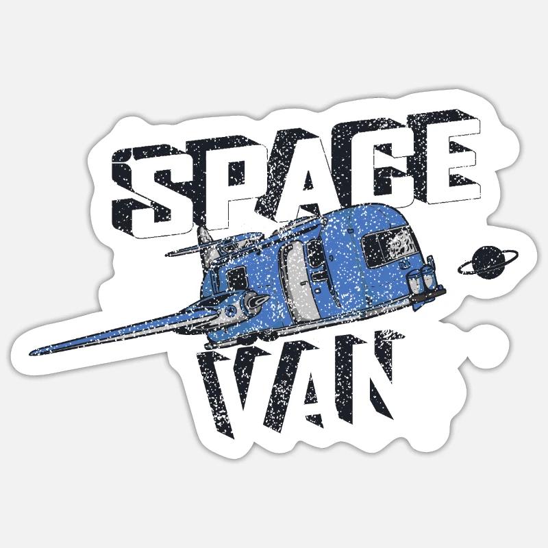SPACE VAN Sticker Größe S (10 x 10 cm)