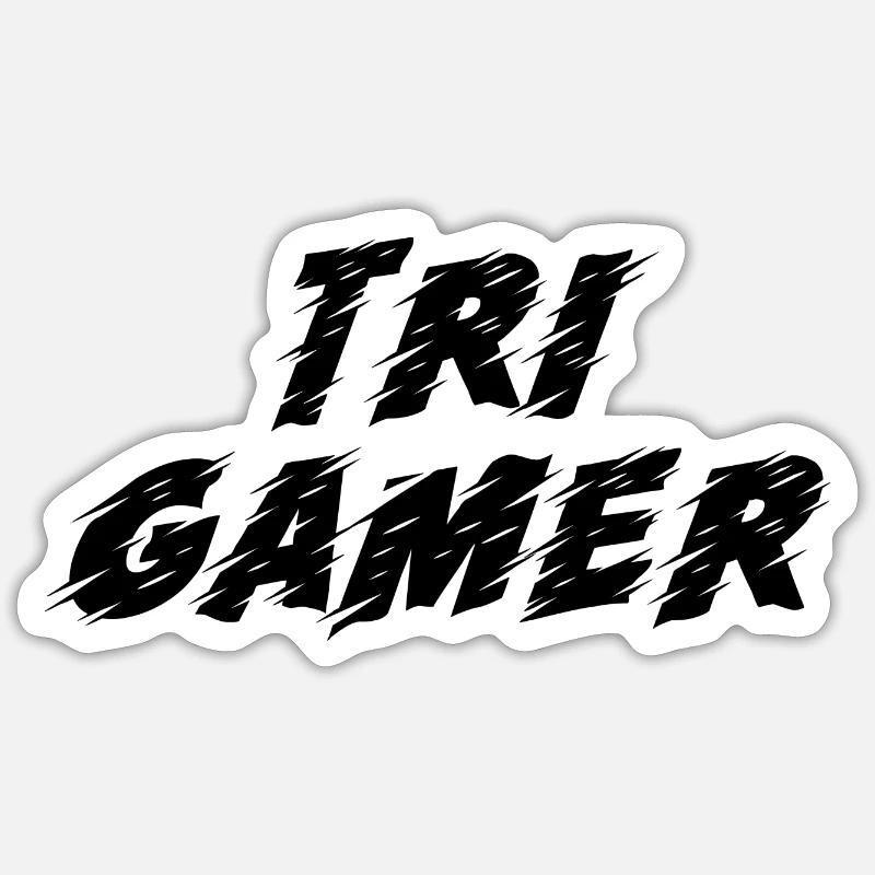 Jeu PC de jeu - Sticker taille S (10 x 10 cm) - blanc mat