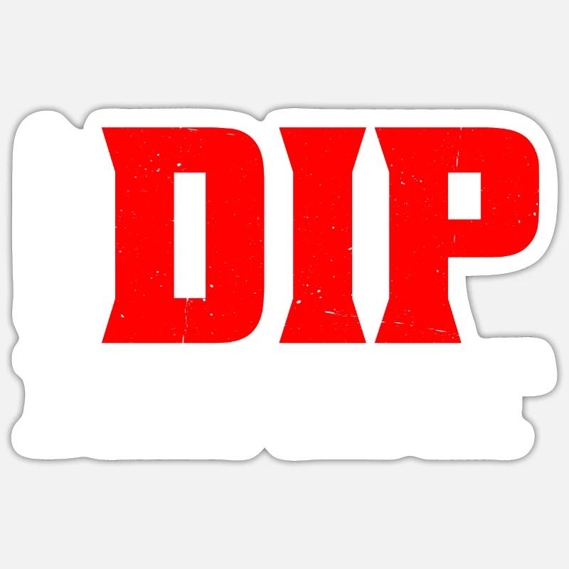 Chip Dip Repeat 12 Sticker size S (10 x 10 cm)