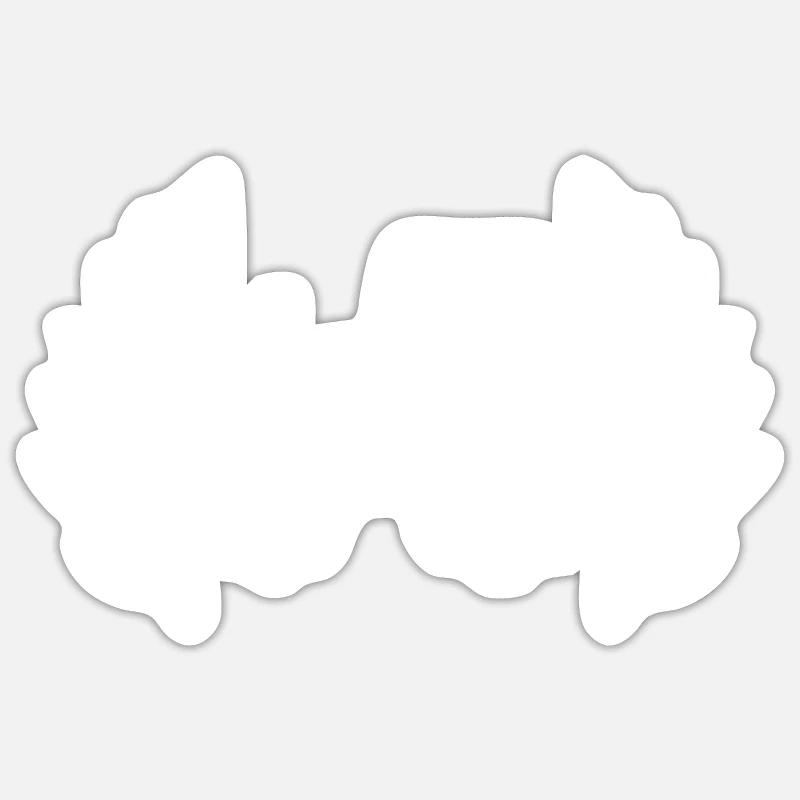 Tractor - Sticker size S (10 x 10 cm) - white matte