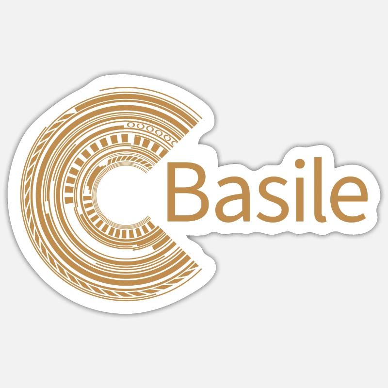 For Basile - Sticker size S (10 x 10 cm) - white matte