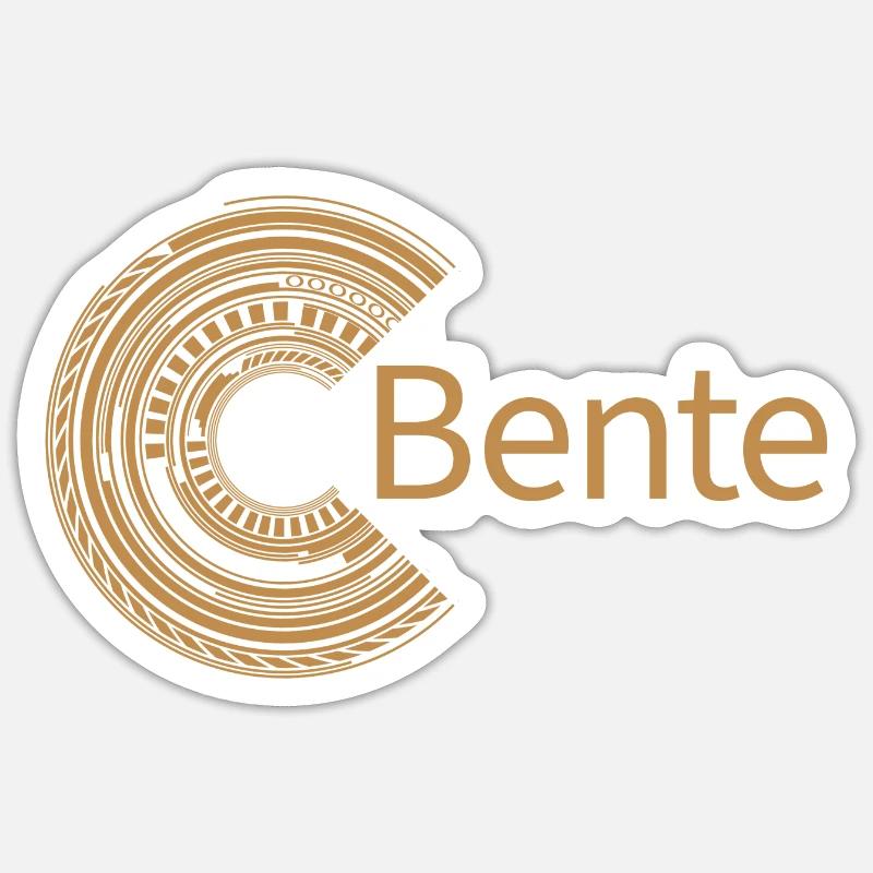 Pour Bente - Sticker taille S (10 x 10 cm) - blanc mat