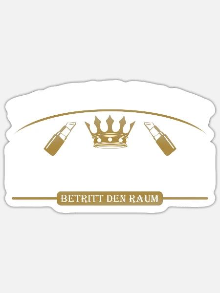 Kosmetikerin - Sticker Größe S (10 x 10 cm) - Mattweiß
